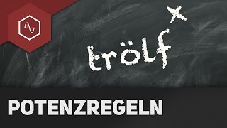 Potenzregeln  Potenzgesetze [upl. by Nimrak]