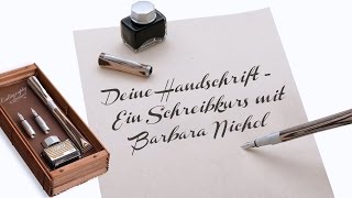 Deine Handschrift  Ein Schreibkurs mit Barbara Nichol [upl. by Dougal]