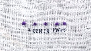 How to do a French Knot [upl. by Edmonds]