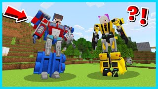 MIPAN amp ZUZUZU 24 JAM JADI ROBOT TRANSFORMER DI MINECRAFT SURVIVAL MENJADI SUPER KUAT [upl. by Weinreb]