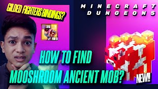 How to find Mooshroom Ancient mob in minecraft dungeons Gilded Fighters bindings [upl. by Xaviera]