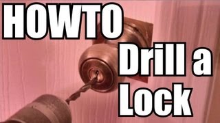 How to Drill a Lock  QUICK [upl. by Ziza]