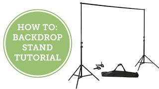 How To Backdrop Stand Tutorial  BalsaCirclecom [upl. by Ylelhsa]