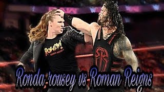 Ronda rousey vs Roman Reigns full match highlights [upl. by Wilkison]