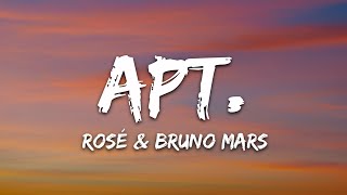 ROSÉ amp Bruno Mars  APT Lyrics [upl. by Rea]