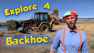 Learn about Backhoes  Blippi  Nursery Rhymes  Sing Along [upl. by Bevan756]