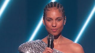 Alicia Keys Pays Tribute To Kobe Bryant In 2020 GRAMMY Awards Opening [upl. by Foley]