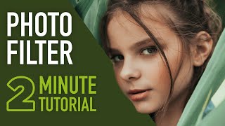 How To Create a Photo Filter in Photoshop CC 2020 2MinuteTutorial [upl. by Ayhtin13]