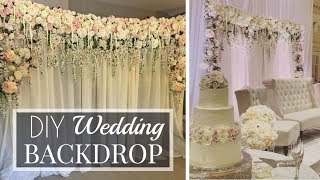 Making My Brothers Wedding Backdrop  DIY  Tutorial [upl. by Haelak]