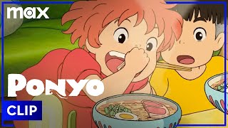 Ponyo amp Sōsuke Eat Ramen  Ponyo  Max Family [upl. by Neerroc]