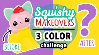 Squishy Makeover 3 Color Challenge [upl. by Kelsey]