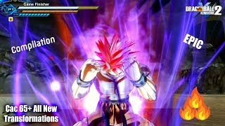 DBXV2 Cac 65 Epic Transformations All in One Awoken Skill  Dragon Ball Xenoverse 2 Mods [upl. by Salokcin]