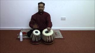 Tabla practice for beginners by Sulekh Ruparell [upl. by Nettle251]