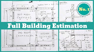 Estimation  Building Estimation and Costing  Estimation and Costing  cost estimation 2024 [upl. by Elumas910]