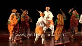 Dandiya Raas dance by Avishkar folk dance group of Gujarat [upl. by Hymen983]