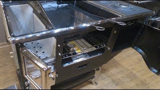 Obadiahs Elmira Fireview Wood Burning Cook Stove  Inside the Stove [upl. by Nad]