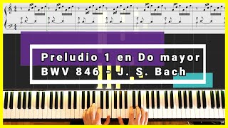 Preludio 1 en Do mayor BWV 846  J S Bach  Partitura [upl. by Eerok772]