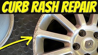 How To Repair Curb Rash on Alloy Wheels at HOME [upl. by Chisholm]