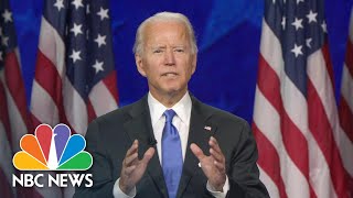 Watch Joe Bidens Full Speech At The 2020 DNC  NBC News [upl. by Ahsatak]