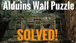 Skyrim REMASTERED  Alduins Wall PUZZLE [upl. by Acsehcnarf]