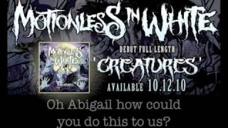 Motionless In White  Abigail w Lyrics [upl. by Amuh248]