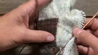 Basic Sock Tutorial Part 3  The Gusset [upl. by Seuqirdor230]