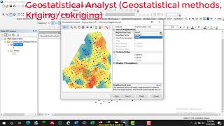 Geostatistical Analyst Geostatistical methods Krigingcokriging [upl. by Flanna]