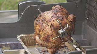 Rotisserie cooking on a Weber Genesis II [upl. by Kelby]