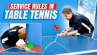 Service Rules  PingSkills  Table Tennis [upl. by Jemimah]