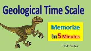 Geological Time Scale and Fossils l Memorize time scale chart in 5 minutes [upl. by Gauthier]