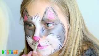 Katze schminken  SchminkanleitungTutorial [upl. by Beverley]