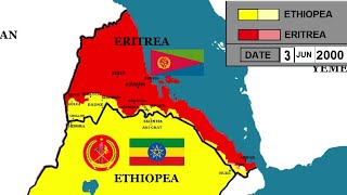 ERITREAN  ETHIOPEAN  BORDER CONFLICT  1998  2000  ANIMATED MAP [upl. by Vikky441]