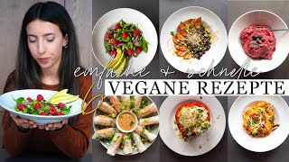 6 easy schnelle amp gesunde VEGANE REZEPTE  Perfekt für jeden Tag [upl. by Alicsirp273]