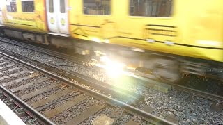 Merseyrail 507 009 making arcs at Birkdale station [upl. by Shetrit]