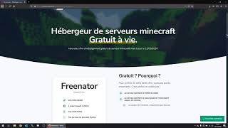 MineStratorcom Créer son serveur minecraft gratuit à vie [upl. by Mosera692]