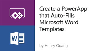 Learn PowerApps  Autofill Templates in Sharepoint Tutorial [upl. by Ikkaj]