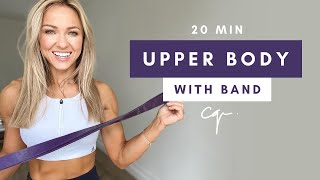 20 Min UPPER BODY WORKOUT at Home with Resistance Band [upl. by Ferdinand681]