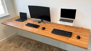 Building An IKEA Floating Desk Setup [upl. by Herzberg386]