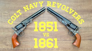 Colt Navy Revolvers 1851 vs 1861 [upl. by Bensen]