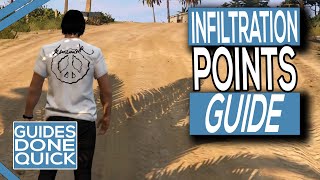 Infiltration Points In Cayo Perico Heist In GTA Online Guide [upl. by Htebi]