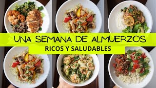 UNA SEMANA DE ALMUERZOS RICOS Y SALUDABLES  Michela Perleche [upl. by Mailiw754]