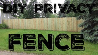 How To Build A 6 Wooden Privacy Fence [upl. by Weitman262]