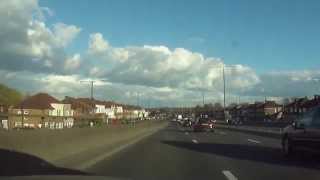 A car drive from Birmingham to London via the M40 motorway amp then the A40 trunk road [upl. by Nedyarb]