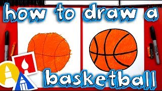 How To Draw A Basketball For Young Artists [upl. by Kissie962]