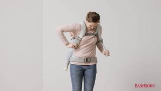 BABYBJÖRN  How to place your child on your back in Baby Carrier One [upl. by Lavicrep]