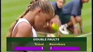 Anna Kournikova vs Sandrine Testud 2000 Wimbledon R1 [upl. by Boehmer]