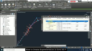 How to create Superelevation in Civil 3D [upl. by Sirret]