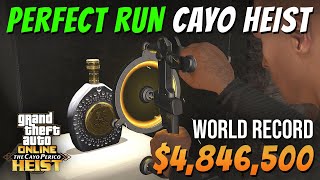 PERFECT RUN Cayo Perico Heist  Max Possible Payout 4846500  Stealth Elite Challenge 736 [upl. by Buyers78]