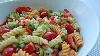 Simple Pasta Salad Recipe [upl. by Sirtemed]