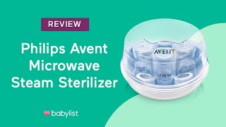 Philips AVENT Microwave Steam Sterilizer Review  Babylist [upl. by Hal]